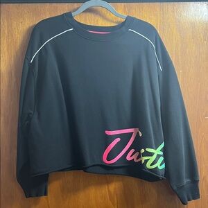 BOGO FREE - Justice Black Sweatshirt - XL
